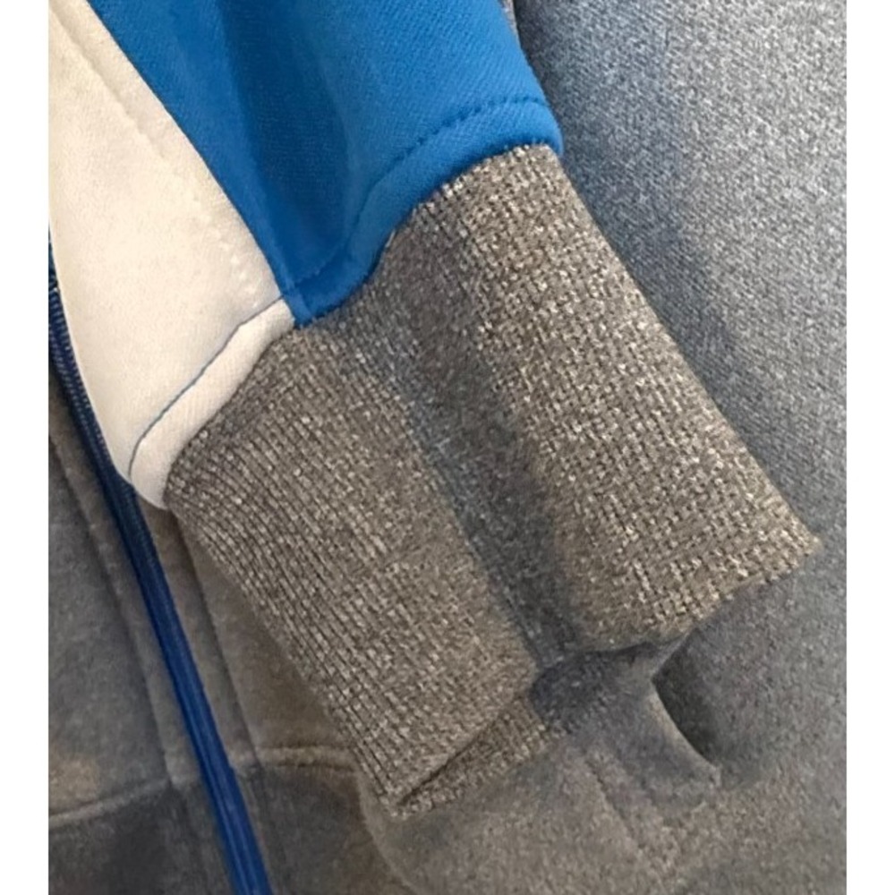 UNk NBA Oklahoma City Thunder Hoodie Small Blue Gray Full Zip Colorblock - Picture 7 of 10